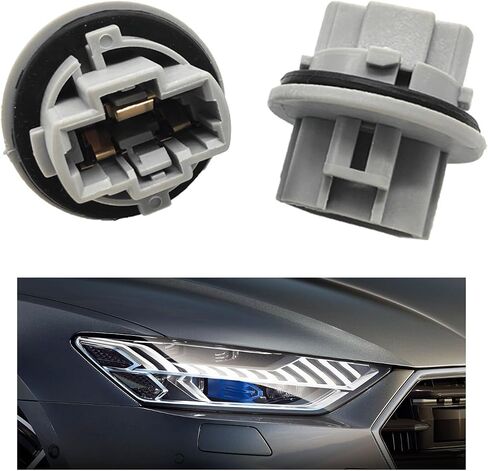 2PCS Front Turn Signal Light Bulb Plug Socket, Car Turn Signal Lamp Holder Assembly, Compatible with 05-21 Tundra, 05-16 Tacoma, 08-18 Sequoia, 03-06 4 Runner, 07-19 Venza in Saudi Arabia
