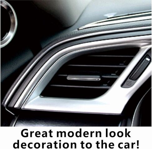 شريط تزيين داخلي للسيارة بطول 10 أقدام (3 أمتار) بفجوة (كروم فضي) in Kuwait