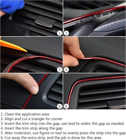 شريط تزيين داخلي للسيارة بطول 10 أقدام (3 أمتار) بفجوة (كروم فضي) in Kuwait