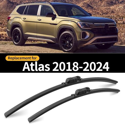 بديل لشفرات ممسحة الزجاج الأمامي لسيارة Volkswagen Tiguan 2018 2019 2020 2021 2022 2023 2024، 3 قطع من شفرات ممسحة النافذة الأمامية والخلفية للسيارة in Kuwait