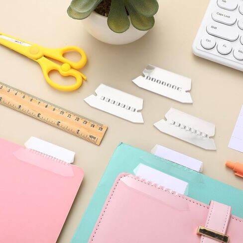 500 Hanging File Folder Tabs 500 Sets File Folder Tabs and Inserts Clear and White Blank Paper Labels for Office Back to School Organizing and Classifying Hanging Files in Saudi Arabia