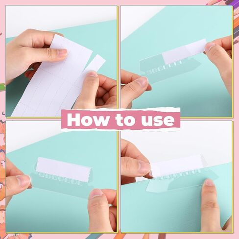 500 Hanging File Folder Tabs 500 Sets File Folder Tabs and Inserts Clear and White Blank Paper Labels for Office Back to School Organizing and Classifying Hanging Files in Saudi Arabia