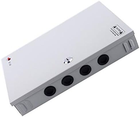 12V DC 18-Channel Distributed Power Supply Box 360W 30A Individual Fuse for CCTV Security Camera LED Strip Light and More in Saudi Arabia