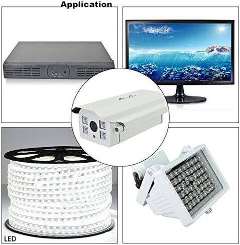 12V DC 18-Channel Distributed Power Supply Box 360W 30A Individual Fuse for CCTV Security Camera LED Strip Light and More in Saudi Arabia