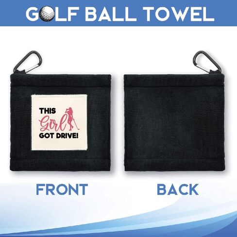 This Girl Got Drive Portable Microfiber Double Layer Pocket Golf Towel with Clip, Funny Golf Towel for Women Mom, Golf Accessories for Women Mom, Funny for Golf Fan in Kuwait