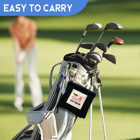 This Girl Got Drive Portable Microfiber Double Layer Pocket Golf Towel with Clip, Funny Golf Towel for Women Mom, Golf Accessories for Women Mom, Funny for Golf Fan in Kuwait