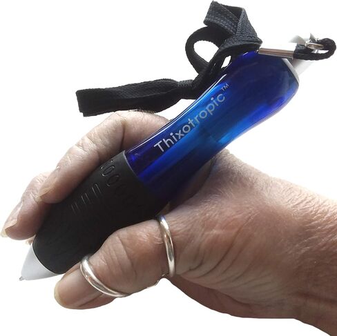 أقلام كبيرة جدًا لالتهاب المفاصل، حبر أسود، جسم أزرق (عبوة من 5 أقلام + 5 عبوات حبر إضافية) in Kuwait
