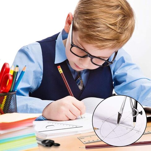 مجموعة هندسية مكونة من 10 قطع، مجموعة الرياضيات المدرسية، مجموعة قرطاسية للطلاب، مجموعة بوصلة ومنقلة للرسم، مساطر، عبوات رصاص قلم رصاص، ممحاة، مبراة أقلام رصاص in Kuwait