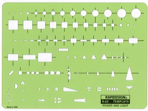 Rapidesign Electro-Logic Symbol Template, 1 Each (R308) in Kuwait