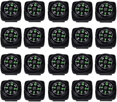 سوار بوصلة للأطفال بوصلة على شكل زر للمشي لمسافات طويلة، عبوة من 20 قطعة in Kuwait