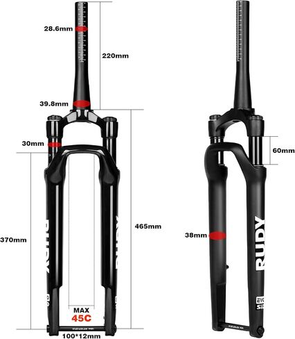 700C الطريق دراجة شوكة تعليق 100*12 مللي متر روك شوكس الهواء والنفط امتصاص الصدمات مدبب على الطرق الوعرة مكبح قرصي شوكة الحصى الدراجة in Kuwait