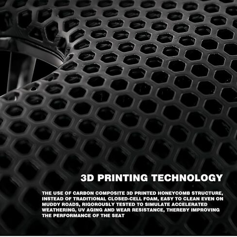 3D Printed Bike Saddle 150mm Light/Soft/Breathable/Waterproof Unisex Cushion Seat for City Bike, MTB, BMX, Gravel Bikes, Road Bike in Saudi Arabia