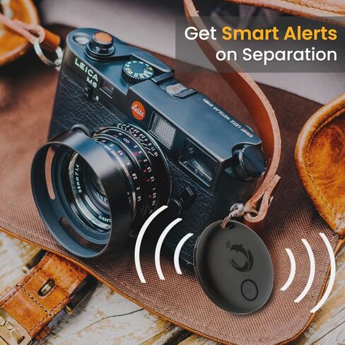 tag8 Dolphin Smart Tracker Pro، علامة بلوتوث لمحفظة البطاقات، حقيبة الأمتعة، الهاتف ومكتشف المفاتيح، جهاز تعقب GPS بديل لتحديد موقع العناصر الخاصة بك، متوافق مع أجهزة Android وApple، حزمة 1، أسود in Kuwait