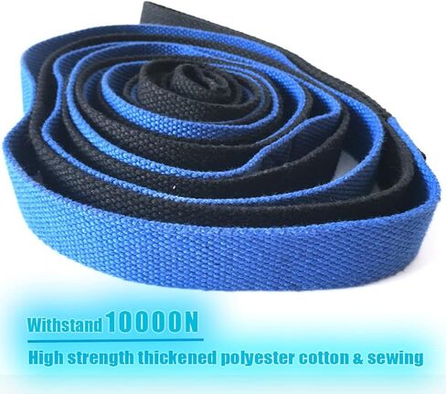 حزام اليوغا للتمدد، حزام مطاطي للعلاج الطبيعي، حزام حزام اليوغا 10 حلقات للتمدد، حزام مطاطي غير مرن مع حلقات للتمرين، البيلاتيس (أرجواني وأسود) in Kuwait