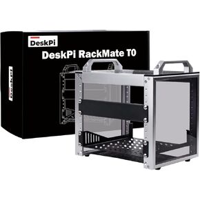 GeeekPi 4U Server Cabinet, 10 inch Server Rack for Network, Servers, Audio, and Video Equipment, DeskPi RackMate T0 Rackmount