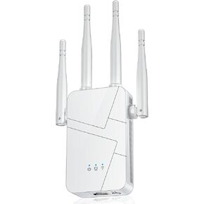 2025 WiFi Extender Signal Booster for Home, 15000sq.ft Wireless Internet Repeater, Long Range WiFi Booster and Signal Amplifier w/Ethernet Port, WiFi Router Extender Support 99% Devices, 1-Tap Setup