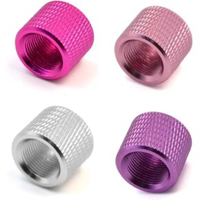 Ahlmanstr 4 Pack Thread Protector 1/2x28 for Decoration knurled Stripe Style
