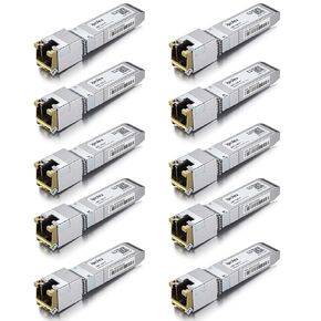 Ipolex 1.25/2.5/5/10g SFP+ إلى RJ45 TROSSCEIVER ، 10GBASE-T COPPER SFP+ ، 10G-T RJ45 TROSTCEIVER متوافق مع Cisco SFP-10G-T ، و UBIQUITI F-RJ45-10G ، و Mikrotik ، و Netgear ، و TP-Link ، و D-Link ومزيد