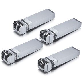 10GTEK 10GBASE-SR SFP+ LC TRANSCEIVER ، 10G 850NM Multimode SFP ، تصل إلى 300 متر ، لسيسكو SFP-10G-SR ، Meraki MA-SFP-10GB-SR ، UBIQUITI UNIFI UF-10G ، Fortinet ، TP-LIND ومزيد من الحزم من 2