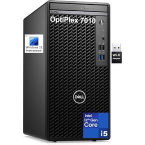 Dell OptiPlex 7010 Desktop Computer, 7000 Tower Dekstop PC, Intel Hexa-Core i5-12500 (Beat i7-11700), 32GB DDR4 RAM, 1TB PCIe SSD, DVDRW, USB WiFi Adapter, RJ-45, HDMI, DisplayPort, Windows 11 Pro