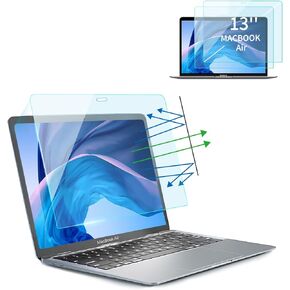 SEORSOK 2 عبوة عالية الوضوح واقي شاشة مضاد للضوء الأزرق ل macbook الهواء 13.6 بوصة (2022-2024 ، M2 ، M3) ، A2681 A3113 ، مرشح مضاد للتوه