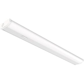 Juno UCES 18 Inch LED Under Cabinet Lighting, LED Kitchen Cabinet Light Fixture Hardwired, Dimmable, Damp Rated, Selectable Soft, Warm, Neutral, Cool, Daylight White Light (UCES 18IN SWW5 90CRI WH M6)