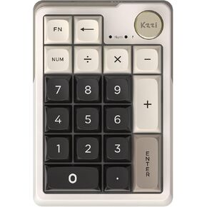 Mechanical Number Pad,Bluetooth5.0/2.4G/Type-C Wireless Numeric Keypad,RGB HotSwap Numpad with PBT Keycaps Rechargeable Gasket Number keypad for PC Laptop Desktop (Sakura Pink)