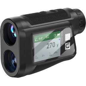 Golf Rangefinder with Slope – 6X Magnification, 1200 Yards Laser Range Finder/Hypsometer, Flag Pole Locking Vibration, Highly Accurate, LCD & Voice Function, Weatherproof Multi-Function
