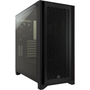 CORSAIR 4000D RS Frame Modular High Airflow Mid-Tower PC Case – 3X CORSAIR RS Fans – InfiniRail Fan Mounting System – Fits Multiple 360mm Radiators – Reverse Connector Motherboard Compatible – Black