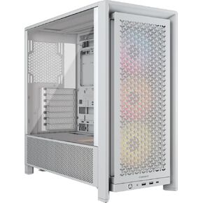 CORSAIR 4000D RS ARGB Frame Modular Mid-Tower ATX PC Case – High Airflow, 3X Pre-Installed RS ARGB Fans, InfiniRail™ Fan Mounting System, ASUS BTF, MSI Project Zero, Gigabyte Project Stealth – Black