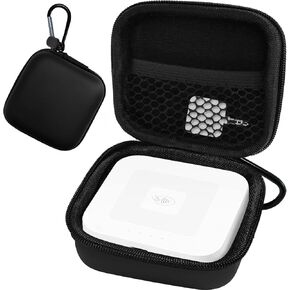 MINI حمل العلبة المتوافقة مع قارئ بطاقة Square. يتضمن كابل شحن USB لبطاقات رقاقة EMV ، والمزيد من حالة ماسحة قارئ بطاقة الرقاقة ， أسود （الحالة فقط）