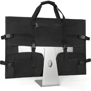 Monitor Carrying Case for 27" LCD Screens, Protective Storage Case with Dust Cover