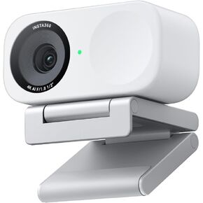 Insta360 Link 2C - 4K Webcam for PC/Mac, 1/2" Sensor, Auto Framing, HDR, AI Noise-Canceling Mic, Gesture Control for Streaming, Video Calls, Gaming, Works with Zoom, Teams, Twitch & More