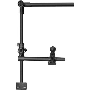 Livescope Transducer Pole Mount for Kayak/Boat, Live Sonar Transducer Mount for Garmin/Lowrance, Compatible with RAM Mounts C Size/1.5'' Double Socket Arm (Foldable Extension)