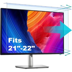 2 Pack Anti-Blue Light & Anti-Scratch Screen Protector Shield for 20, 20.2, 21.5, 21.6, 22 Inches Desktop Computer Monitor