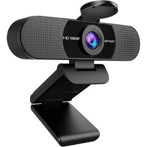 EMEET 1080P Webcam with Microphone, C960 Web Camera, 2 Mics, 90° FOV, USB Type-A & A-to-C Adapter, Plug&Play Computer Camera for Online Calling/Conferencing, Zoom/Skype/Facetime/YouTube, 2025 Version