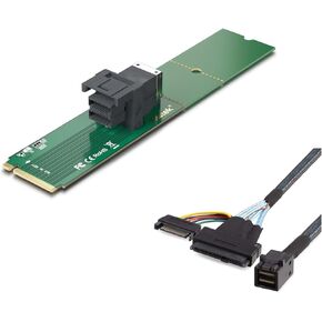 10Gtek M.2/8643 Adapter + 8643/U.2-0.5m