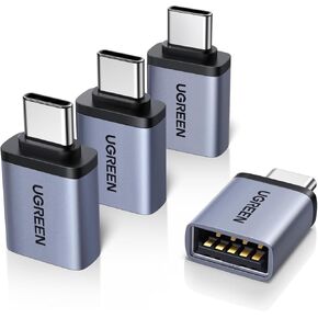 UGREEN USB C to USB Adapter 4 Pack, 10Gbps USBC Male to USB 3.2 Female Adapter, Type C USB C Adapter for MacBook Pro,iMac,iPhone 16 15 Pro Max,iPad Mini Pro, Thunderbolt 4, Samsung Galaxy