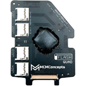 iFlash Quad Micro SD Adapter for Apple iPod Video/Classic by MCMConcepts