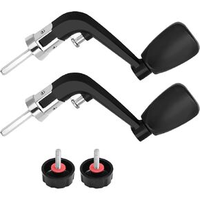 2PCS Fishing Handles Spinning Reel Knob Replacement, Rubber Handle Reel Handle Grips Fishing Reel Replacement for Fishing Reel