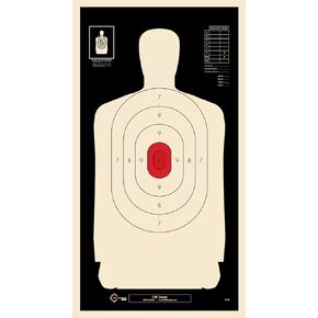 B-29 Shooting Targets, Police Silhouette, Paper Shooting Target, Indoor and Outdoor Target, Great Value Targets, 25 Yard Police Pistol Silhouette