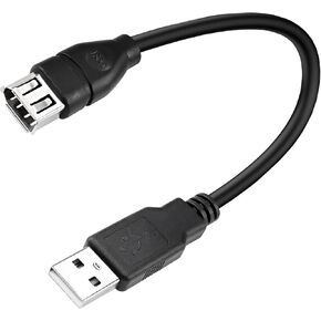 Herfair Firewire to USB Adapter Cable IEEE 1394 4pin to USB 2.0 CORPLER CORD FIREWIRE 400 to USB Connector Lead لتوصيل أجهزة 4Pin 1394 بأجهزة مضيف USB (شريحة شفافة) in Kuwait