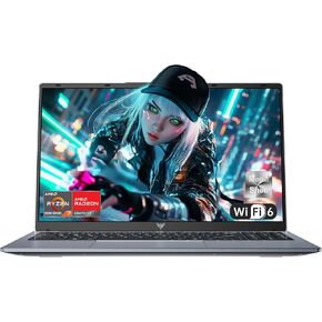 2025 Laptop Computer with AMD Ryzen7 5825U, 8-Core Processor (Up to 4.5GHZ),16GB DDR4 RAM 512GB NVMe SSD,15.6" Full HD IPS Display,4800mAh Battery,WIFI 6, Bluetooth 5.2,Windows 11,Type C,Dual Speakers