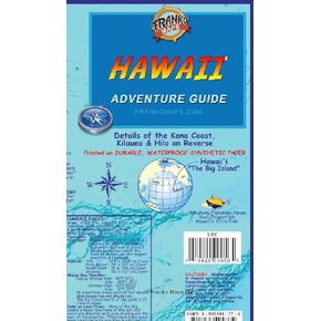Hawaii The Big Island Adventure Guide Franko Maps Waterproof Map