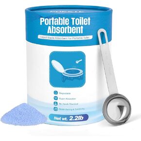 Poesie Poo Absorbent Gel Powder for Portable Toilet Camping Hiking Outdoor Portable Potty Resolution