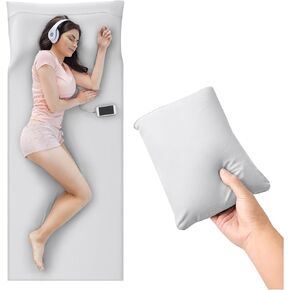 Sleeping Bag Liner,Travel Sheet & Adult Sleep Sack, Camping Sheets Travel Sleep Sack, Travel Bed Sheets for Hotel -Portable Clean Travel Sheet Camping Sleep Sheet for Backpacking,Hotel,Hiking