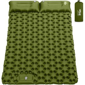 HiiPeak Sleeping Pad for Camping- Ultralight Inflatable Sleeping Mat with Built-in Foot Pump & Pillow, Upgraded Compact Camping Air Mattress for Camping, Backpacking, Hiking