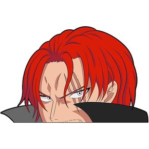 One Anime Piece Manga Decal Stickers, for Cars Laptop Skateboard Wall Decor UV Resistant (Shanks)