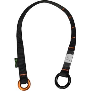 Friction Saver, 23kN Cambium Saver Retrievable Anchor, Climbing Rope Loop Belt Sling with Two 25kN Aluminum Rings for Tree Arborist Climbing Rappeling