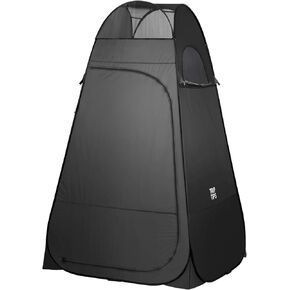 TRIPTIPS Pop Up Shower Tent with Mesh Window, Portable Toilet Privacy Tent, 6.9 FT, Removable Rain Cover/UPF 50+